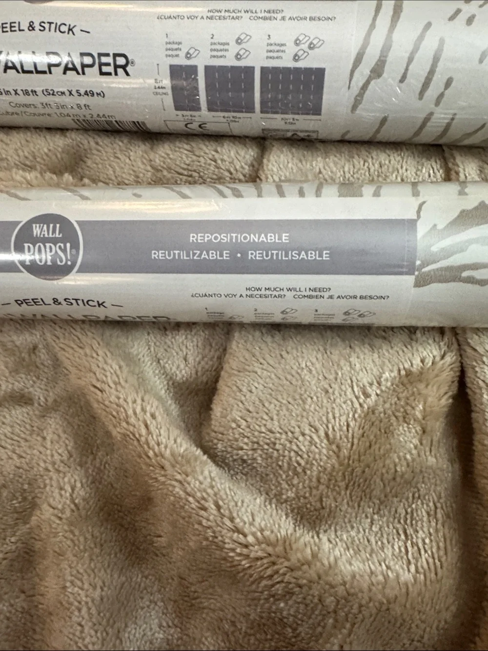 Beige Floral Peel & Stick Wallpaper - Neutral Beige